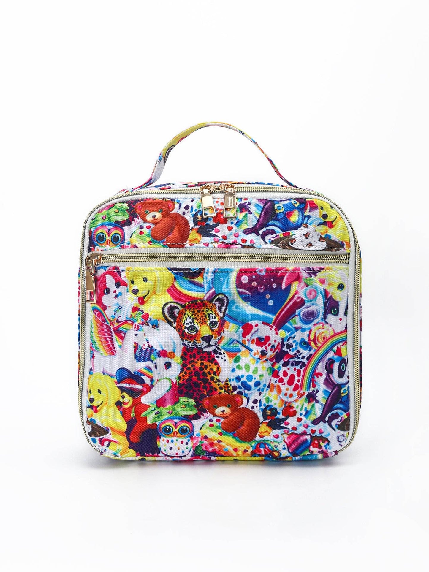 Leopard Rainbow Girls Lunch Boxes Bag