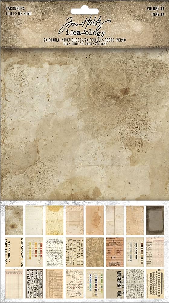 Advantus Tim Holtz Idea-ology - Backdrops Volume #4