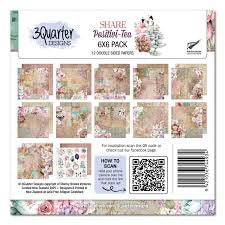 3Quarter Designs - Positivi-Tea - 6x6 Paper Pack