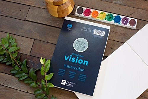 Strathmore Vision Cold Press Watercolor Pad 6x9"-140lb, 30 Sheets