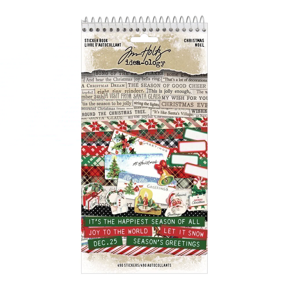 Tim Holtz Christmas Noel Sticker Book