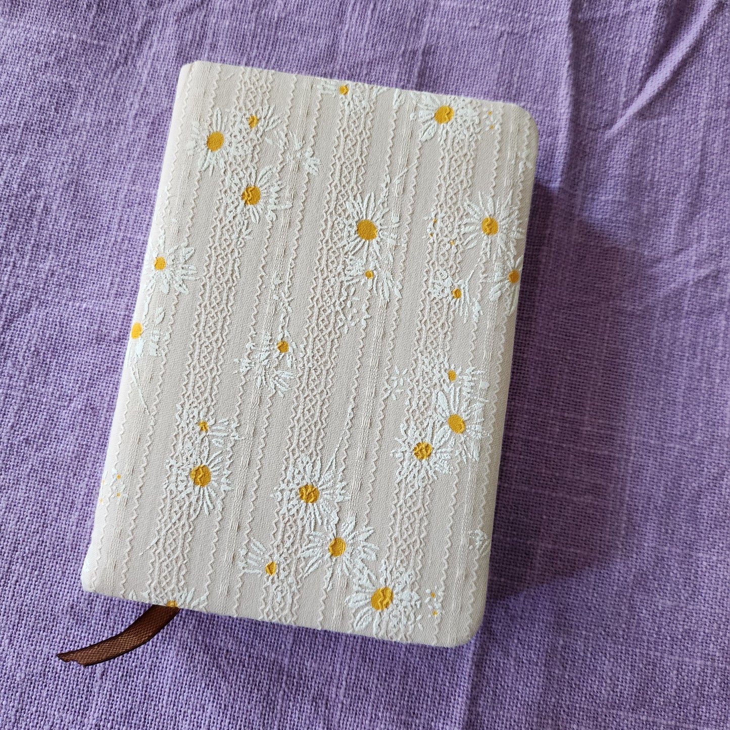Fabric Daisy Notebook