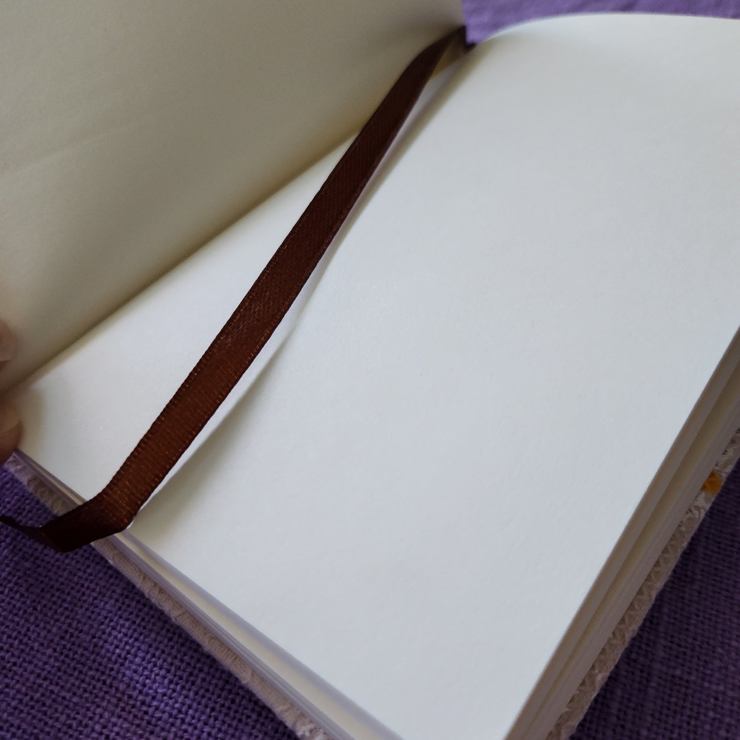 Fabric Daisy Notebook