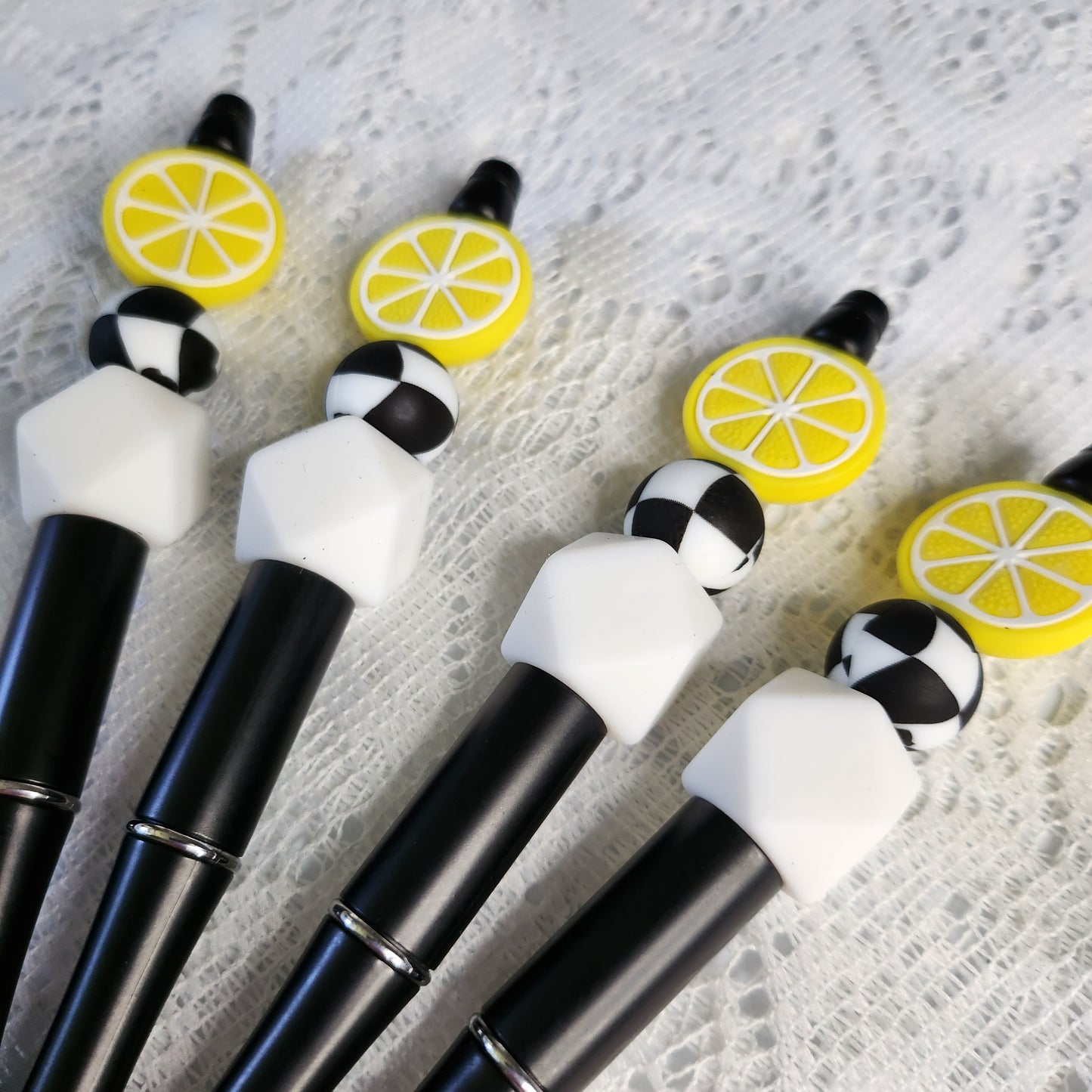 Lemon Slice Beaded Pen