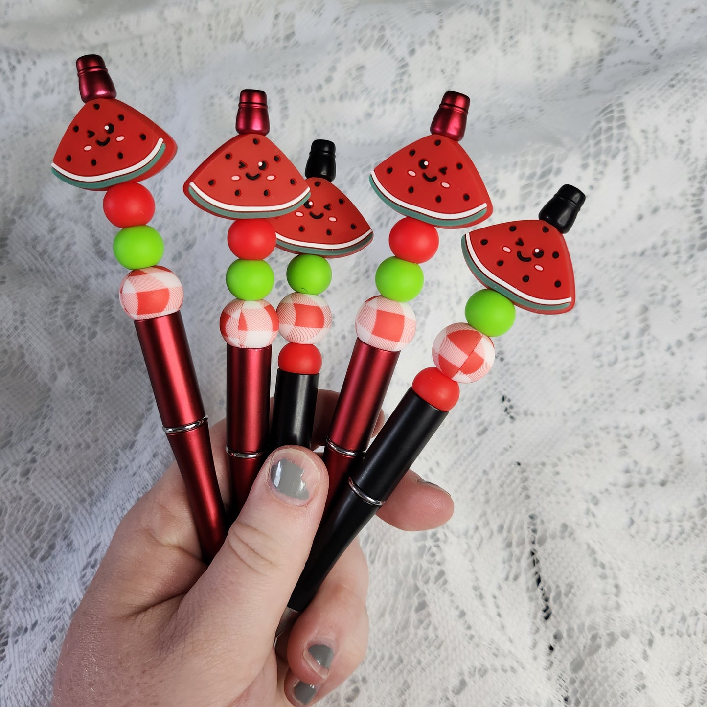 Watermelon Beaded Pen