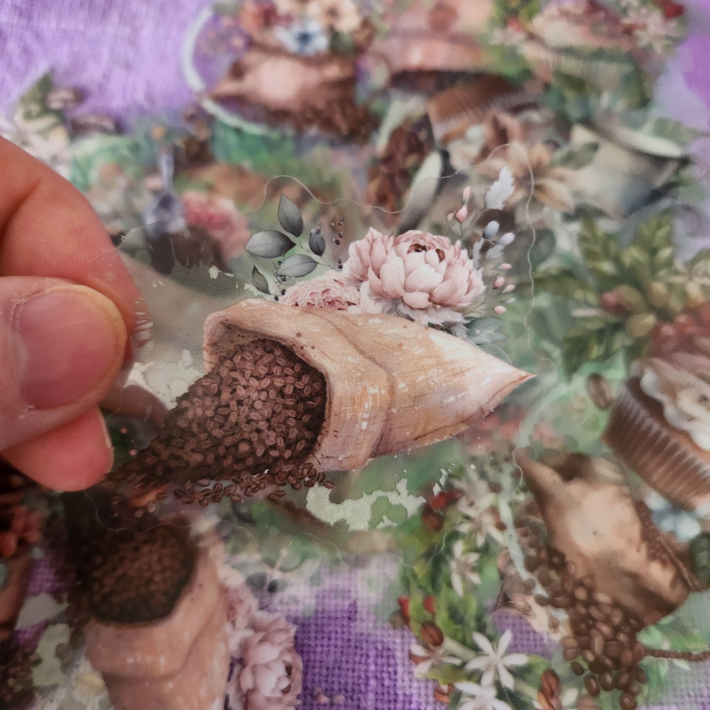 Romantic Forest Coffee Stickers