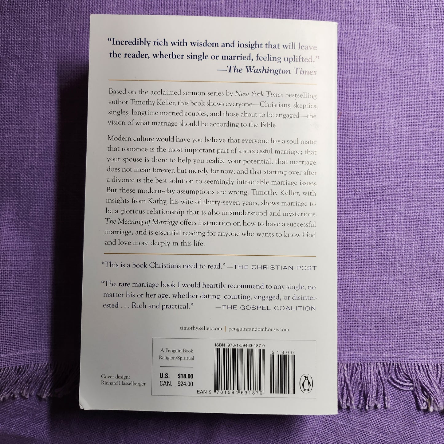 The Meaning of Marriage: Facing the Complexities of Commitment with the Wisdom of God