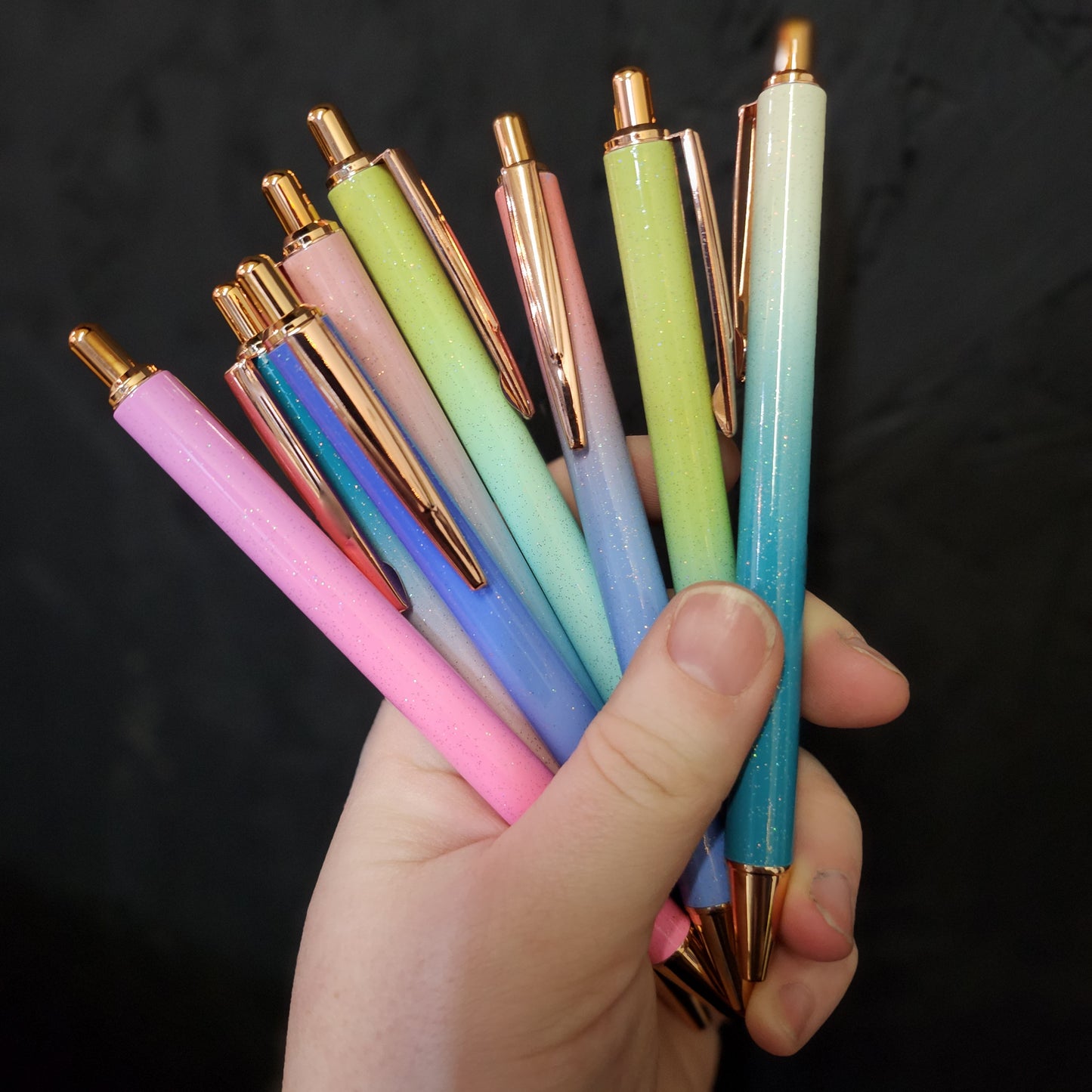 Gradient Glitter Pens