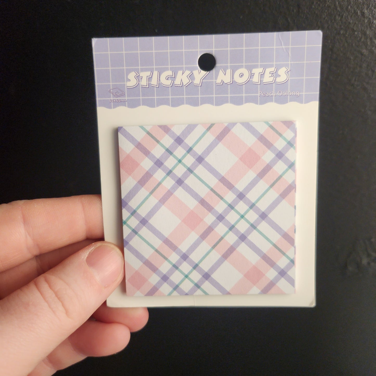 Spring Plaid Sticky Notes