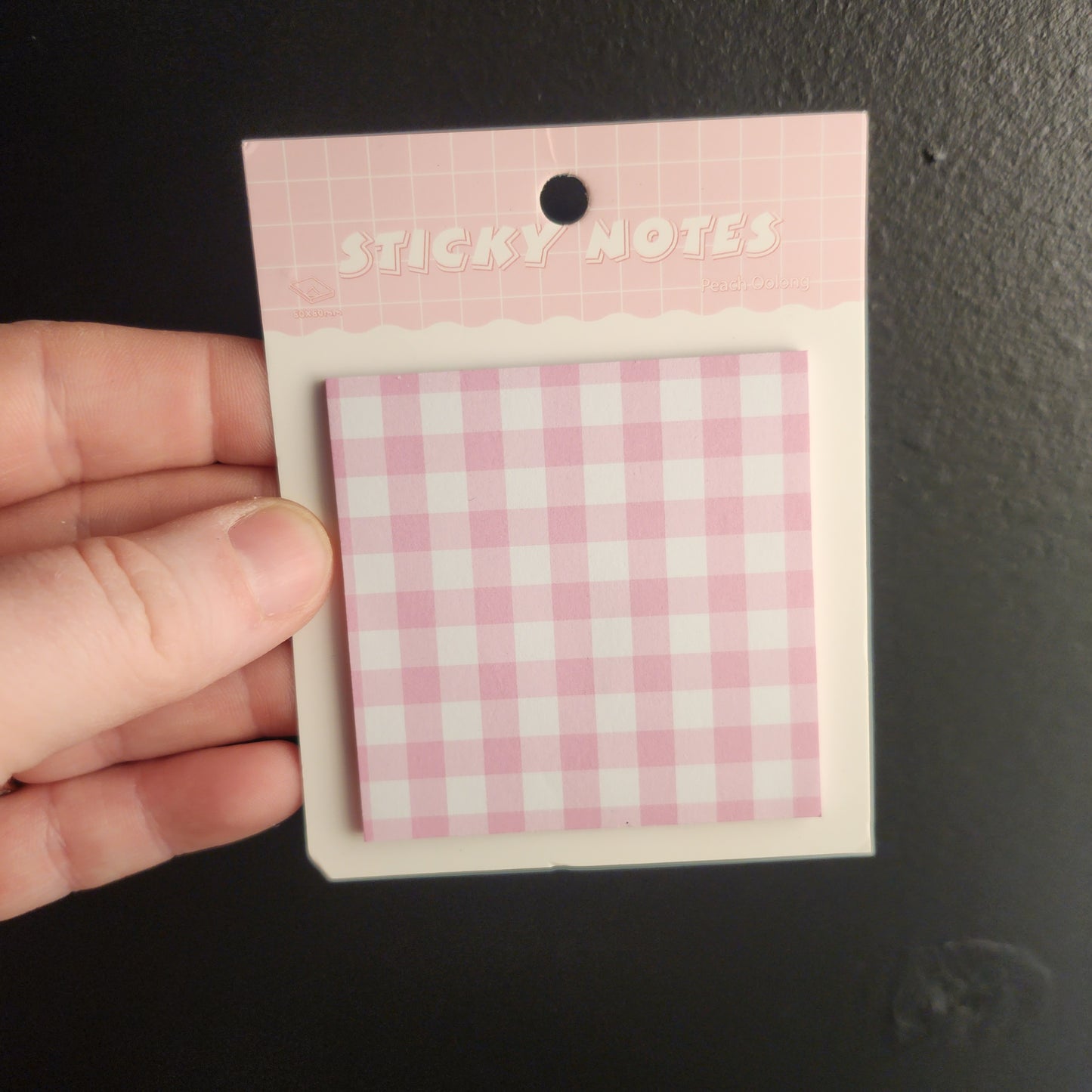 Spring Plaid Sticky Notes