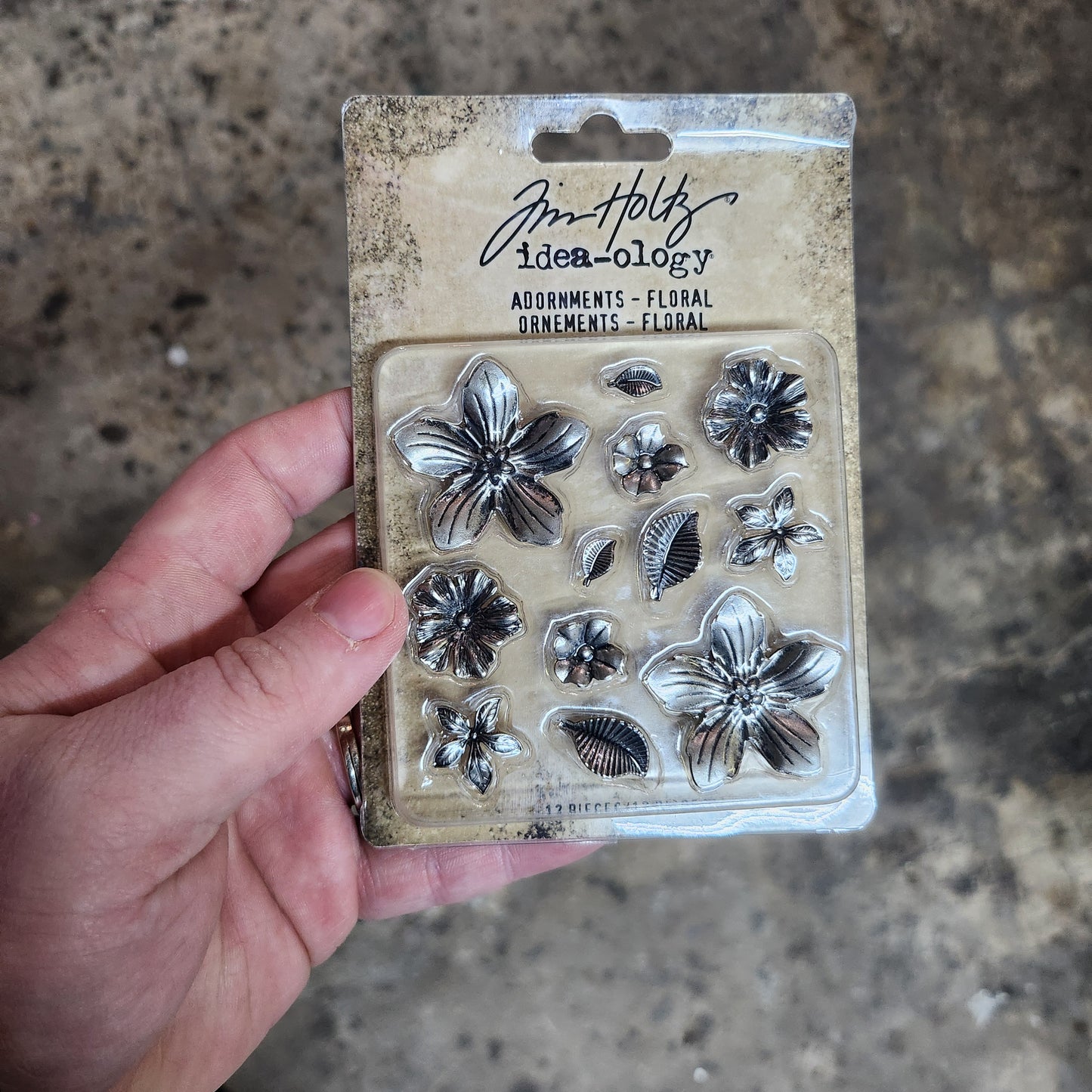 Tim Holtz Adornments Flowers