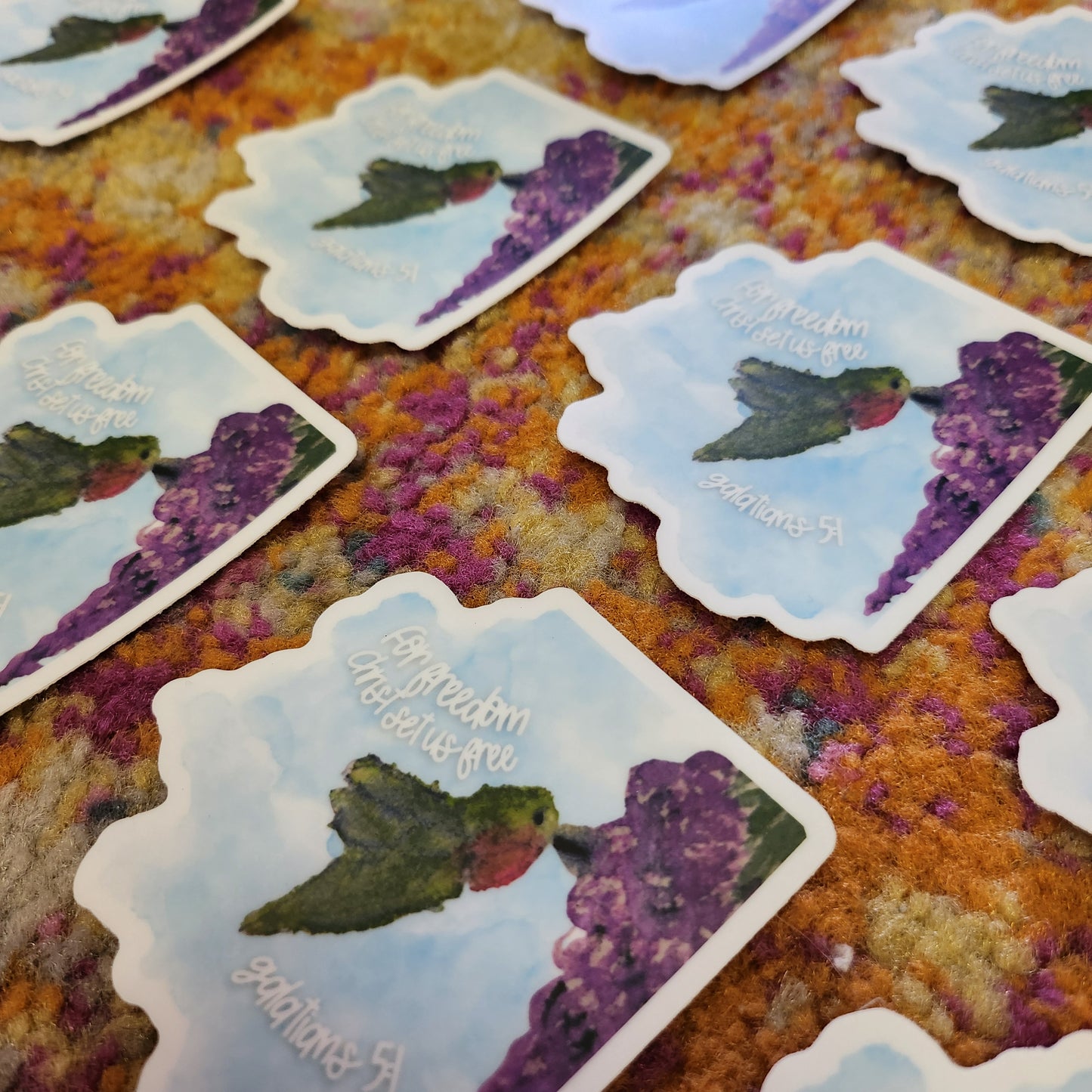 For Freedom Christ Set Us Free Sticker