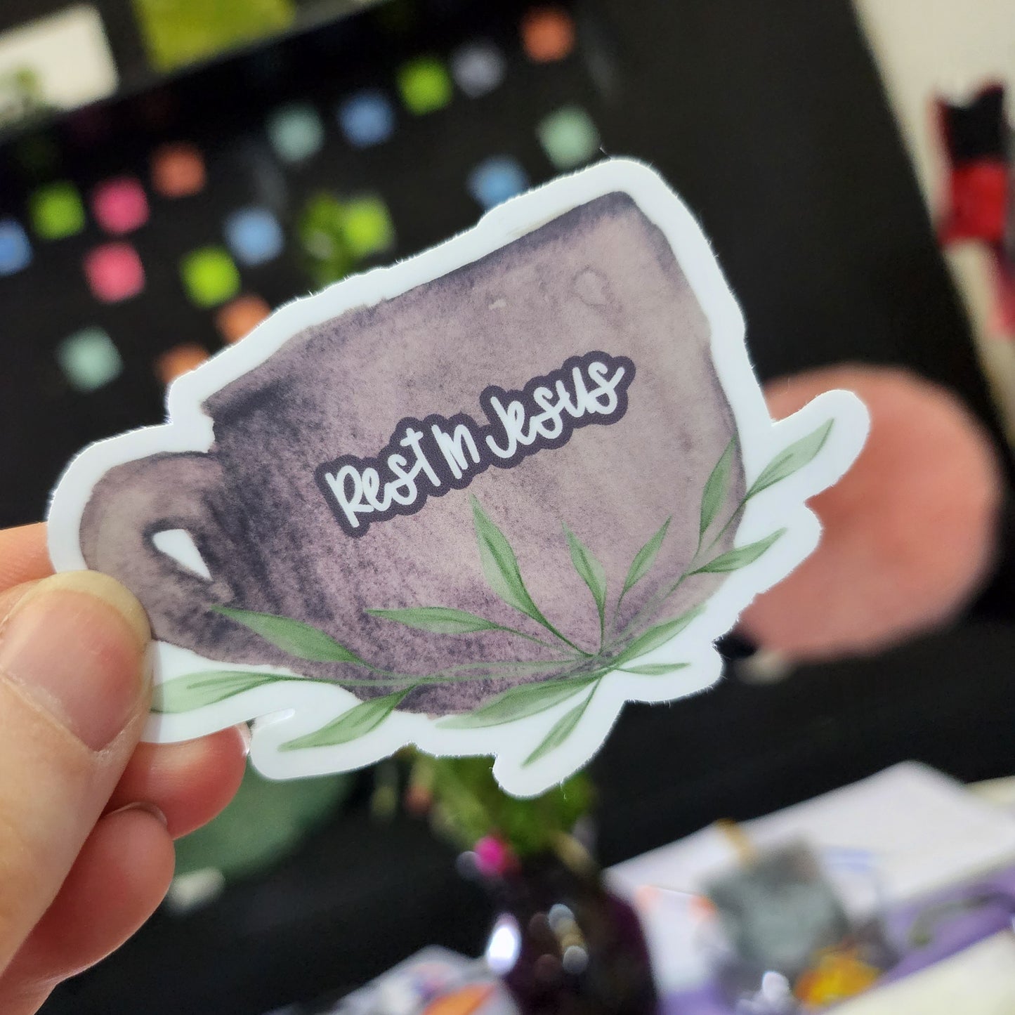 Rest In Jesus Sticker