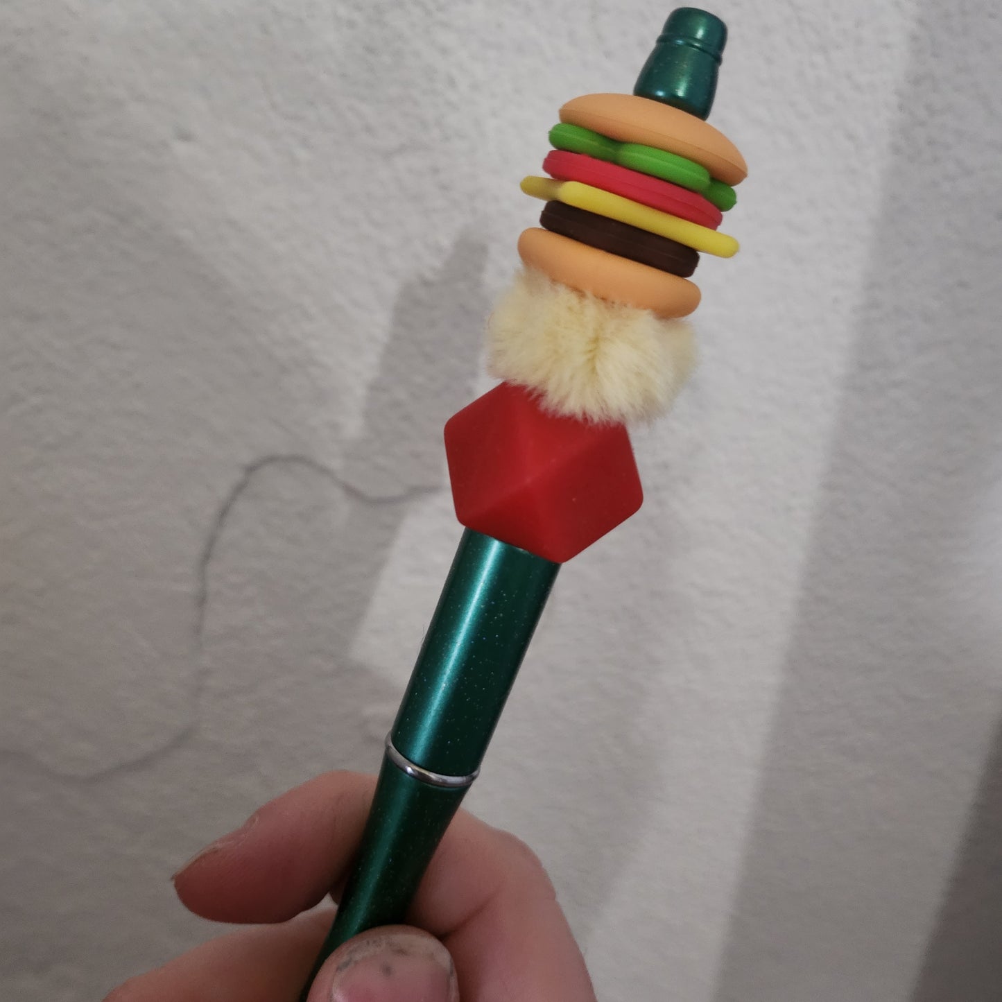 Cheeseburger 3D Beaded Pen