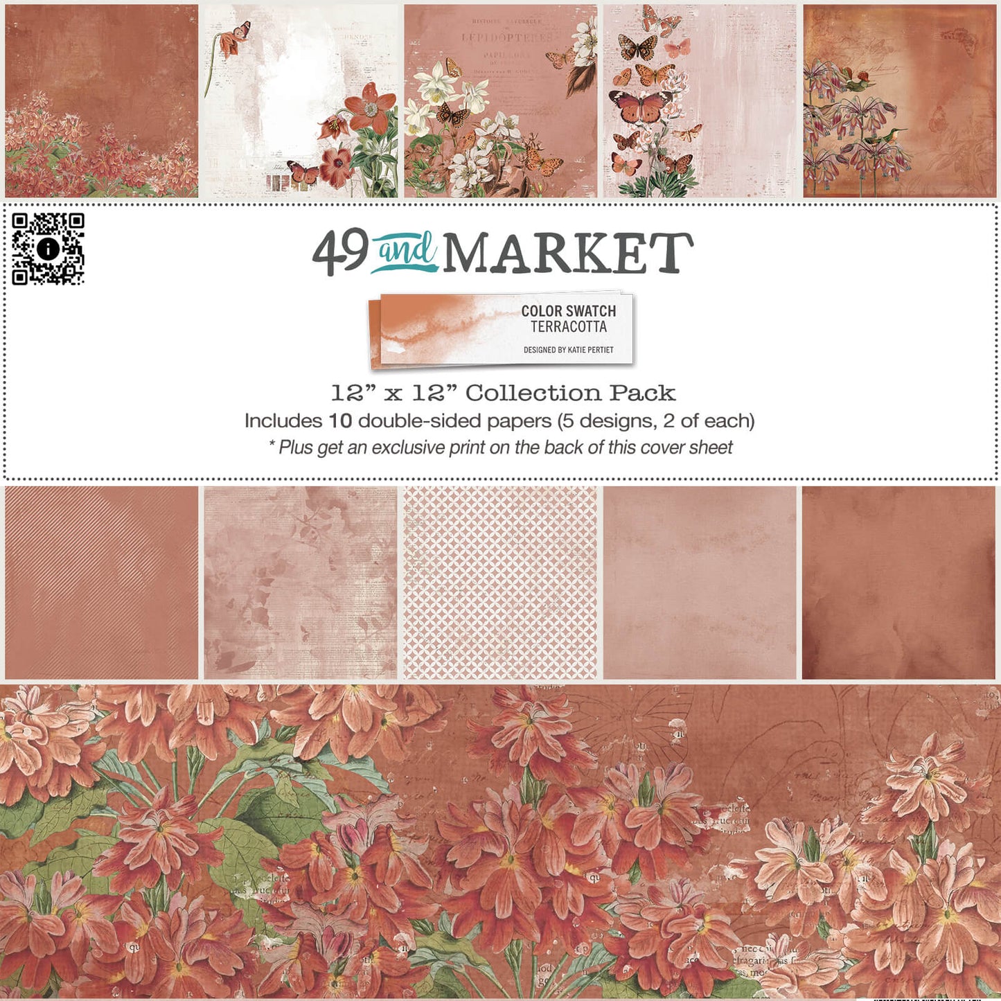 Color Swatch Terracotta 12×12 Paper Collection Pack