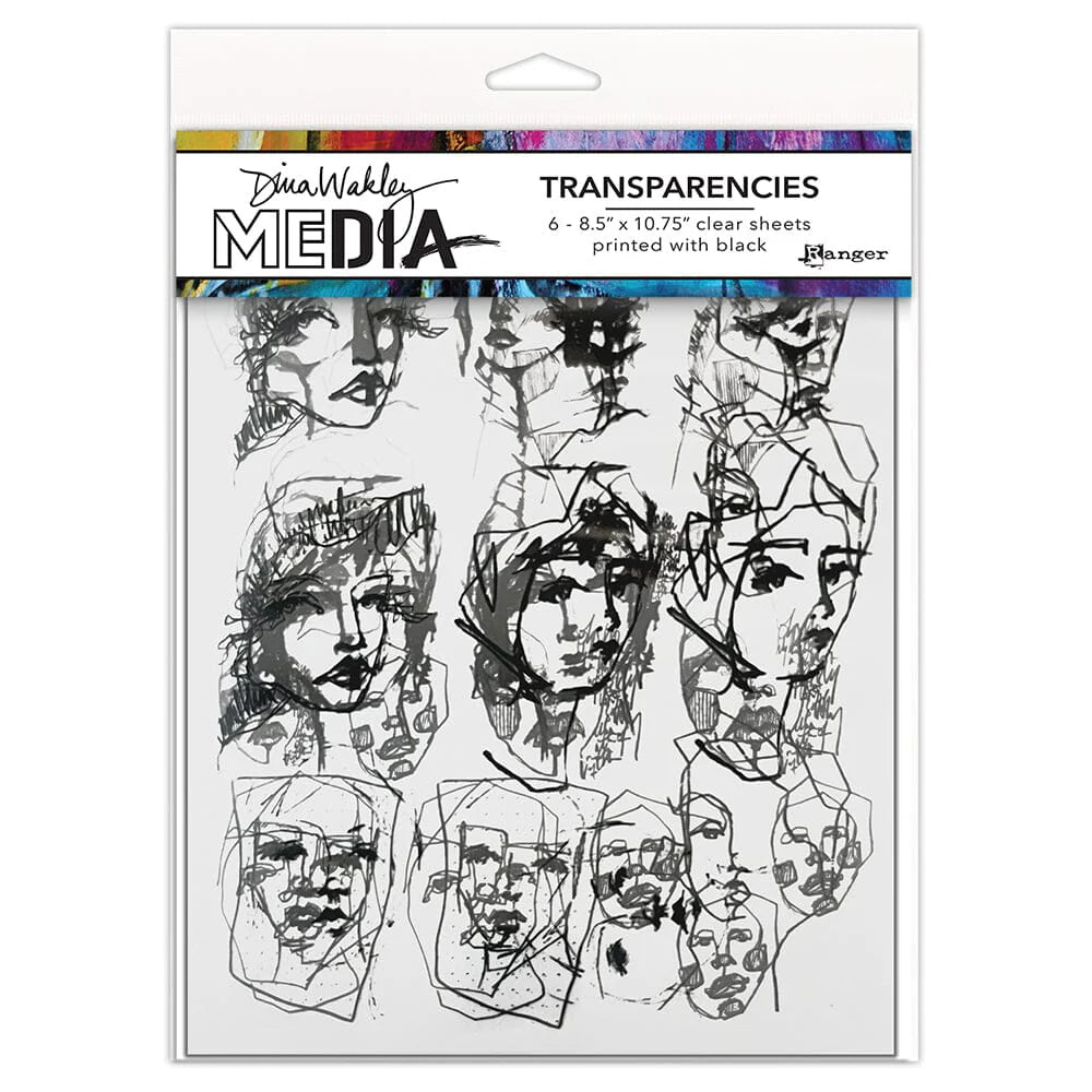 Dina Wakley Media Transparencies - Tinies, Set 2