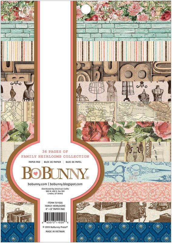 Family Heirlooms 6 x 8 Paper Pad
Bo Bunny - Family Heirlooms
6x8
