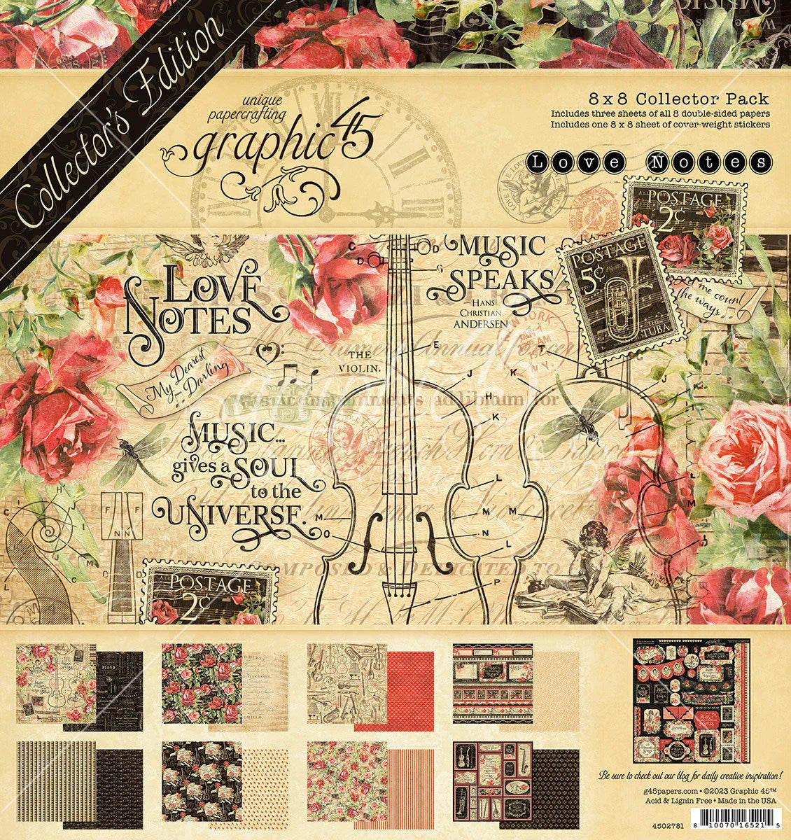 Graphic 45 8x8 Love Notes Collector's Edition