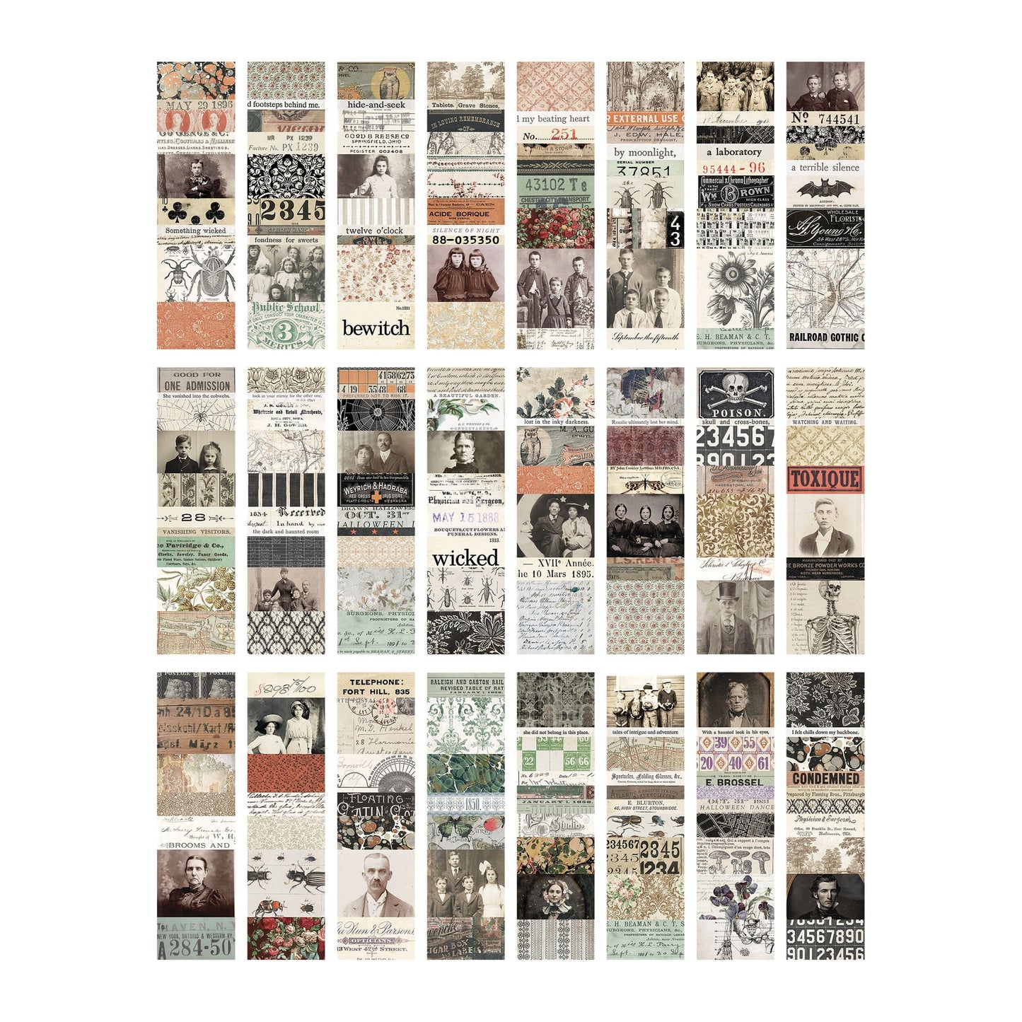 Tim Holtz Idea-ology Halloween 2024 Collage Strips