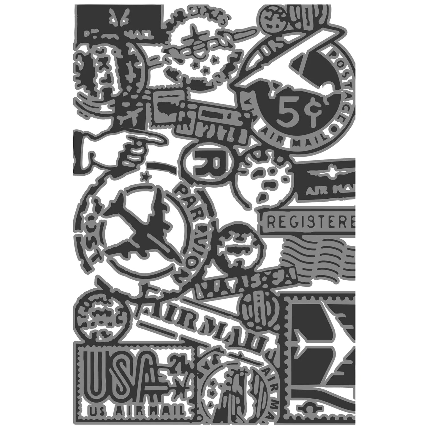 Tim Holtz Embossing Folder Texture Fades