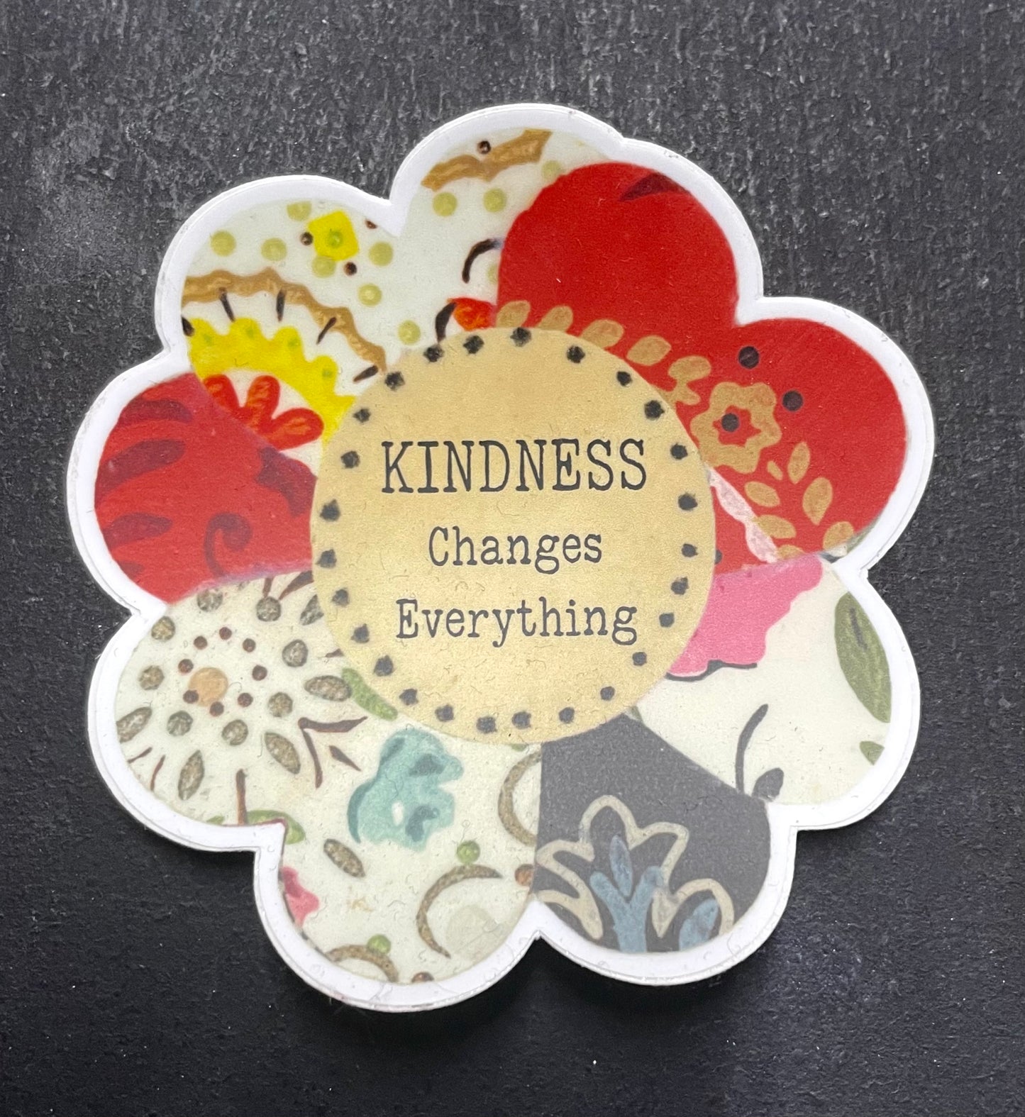 Kindness Changes Everything Flower Sticker