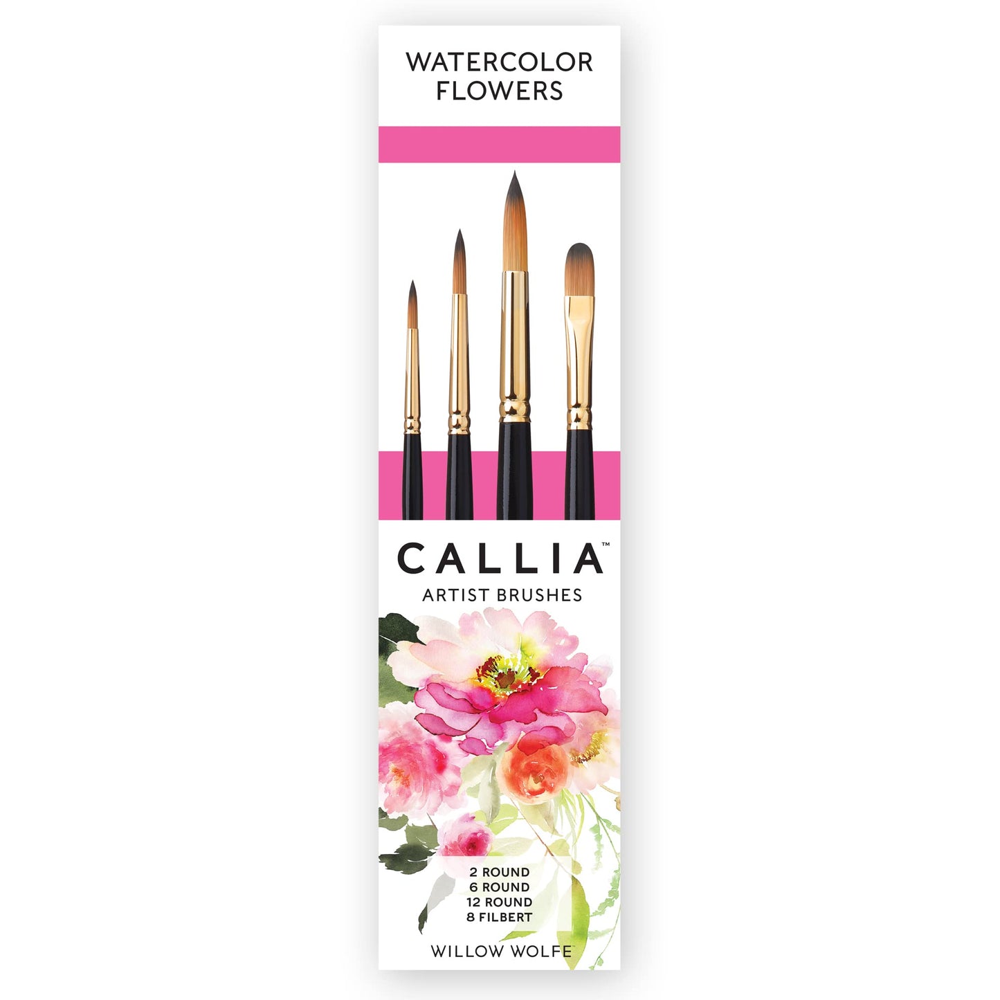 Callia Watercolor Brush 4pc Set