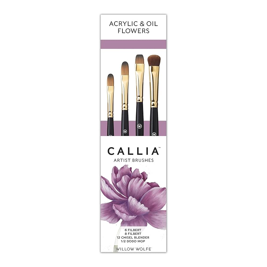 Callia - Acrylic & Oil Brushes 4pc Set