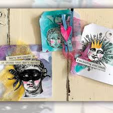 Dina Wakley Media Collage Paper - The Forest