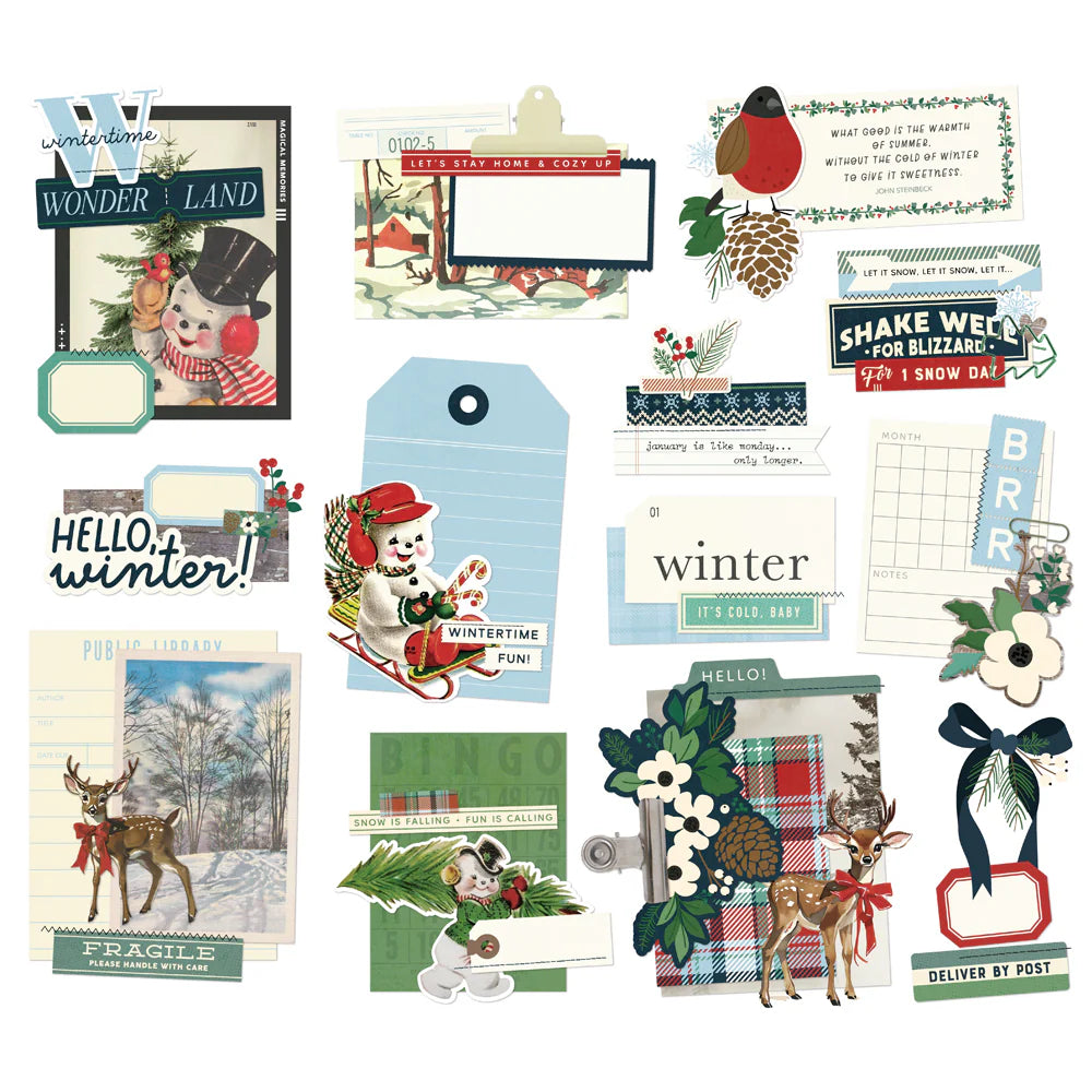 Simple Vintage Flannel Season - Ephemera Bits & Pieces