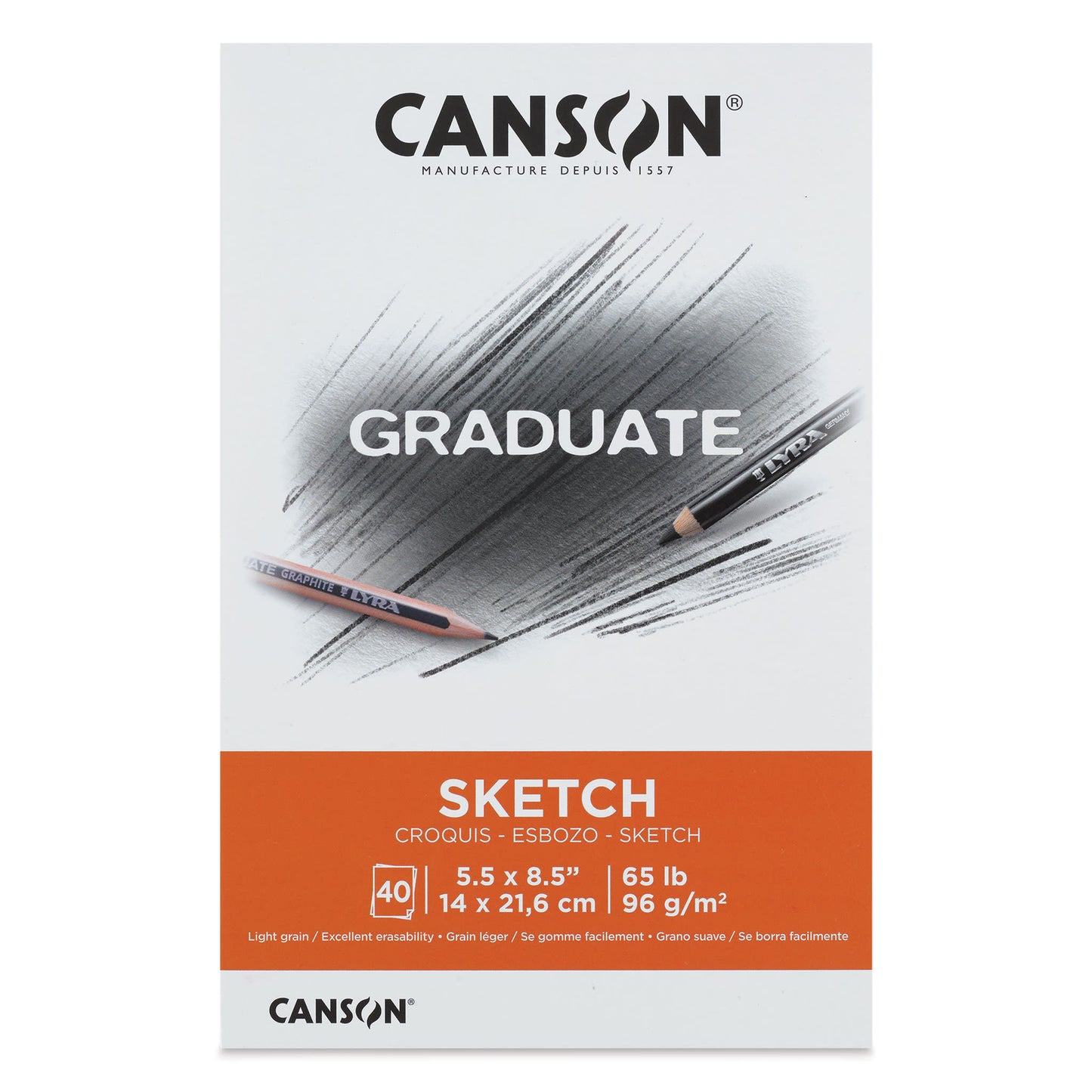 Canson Graduate Sketch Pad - 9 x 12", 40 Sheets