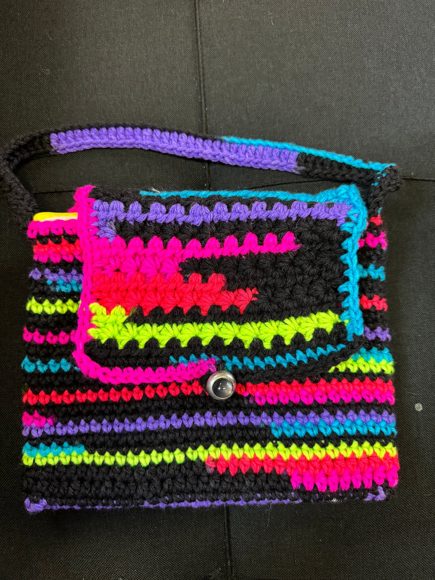 Grandmas Goodies Crocheted Clutch With Detachable Liner