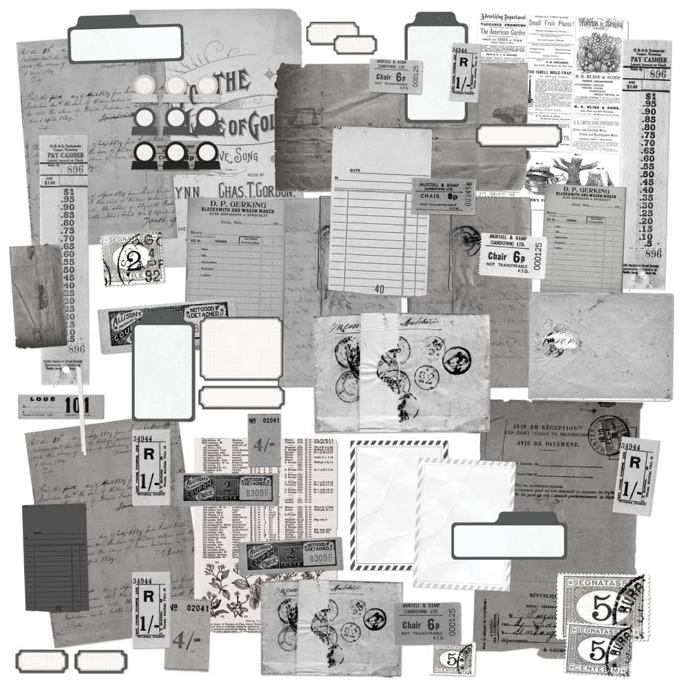 49 and Market | Charcoal Ephemera Stackers