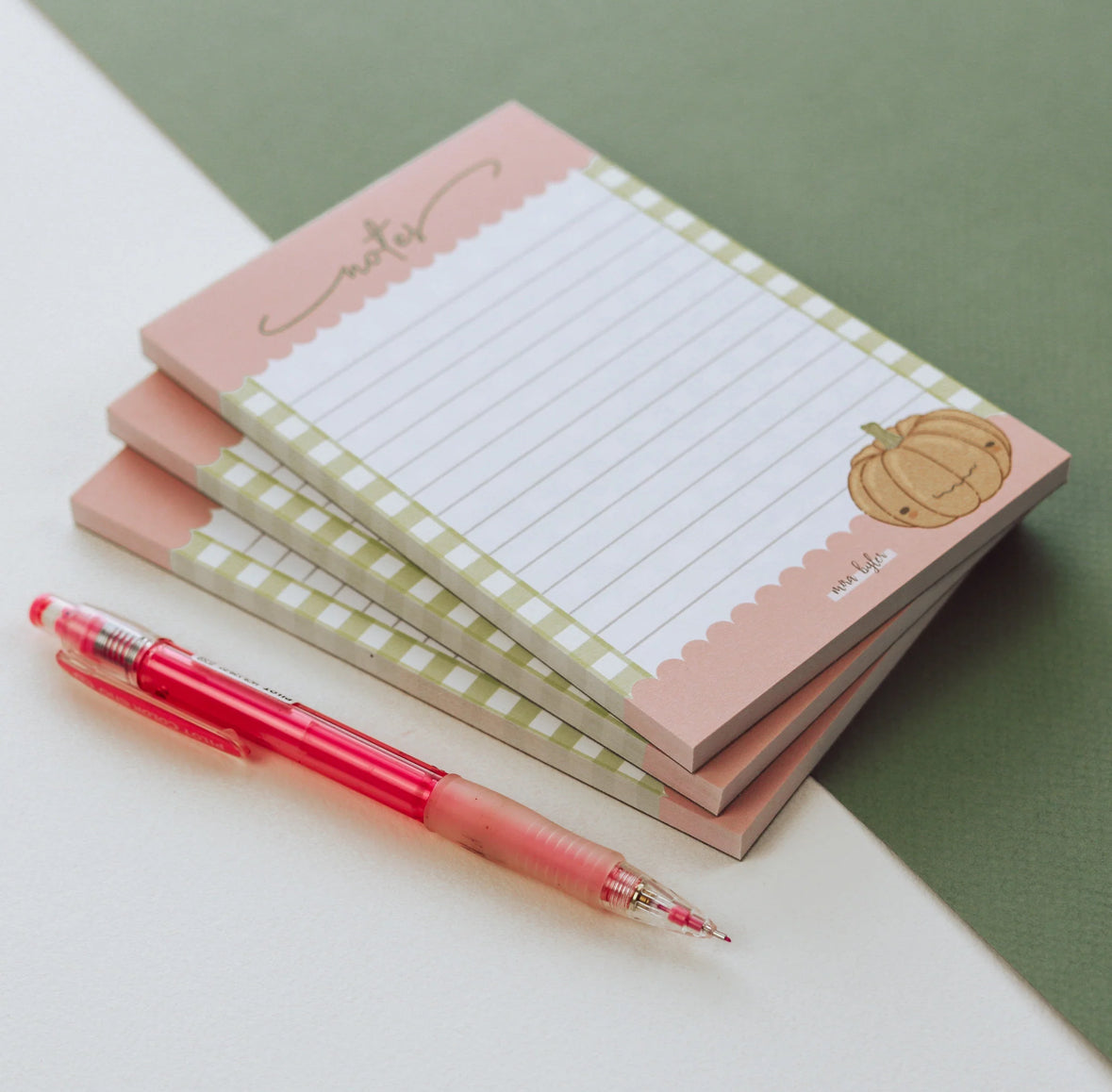 Gummy Pumpkin Notepad