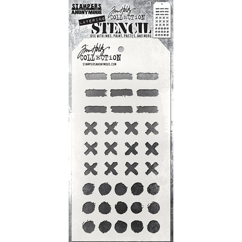 Tim Holtz Layering Stencil MARKINGS