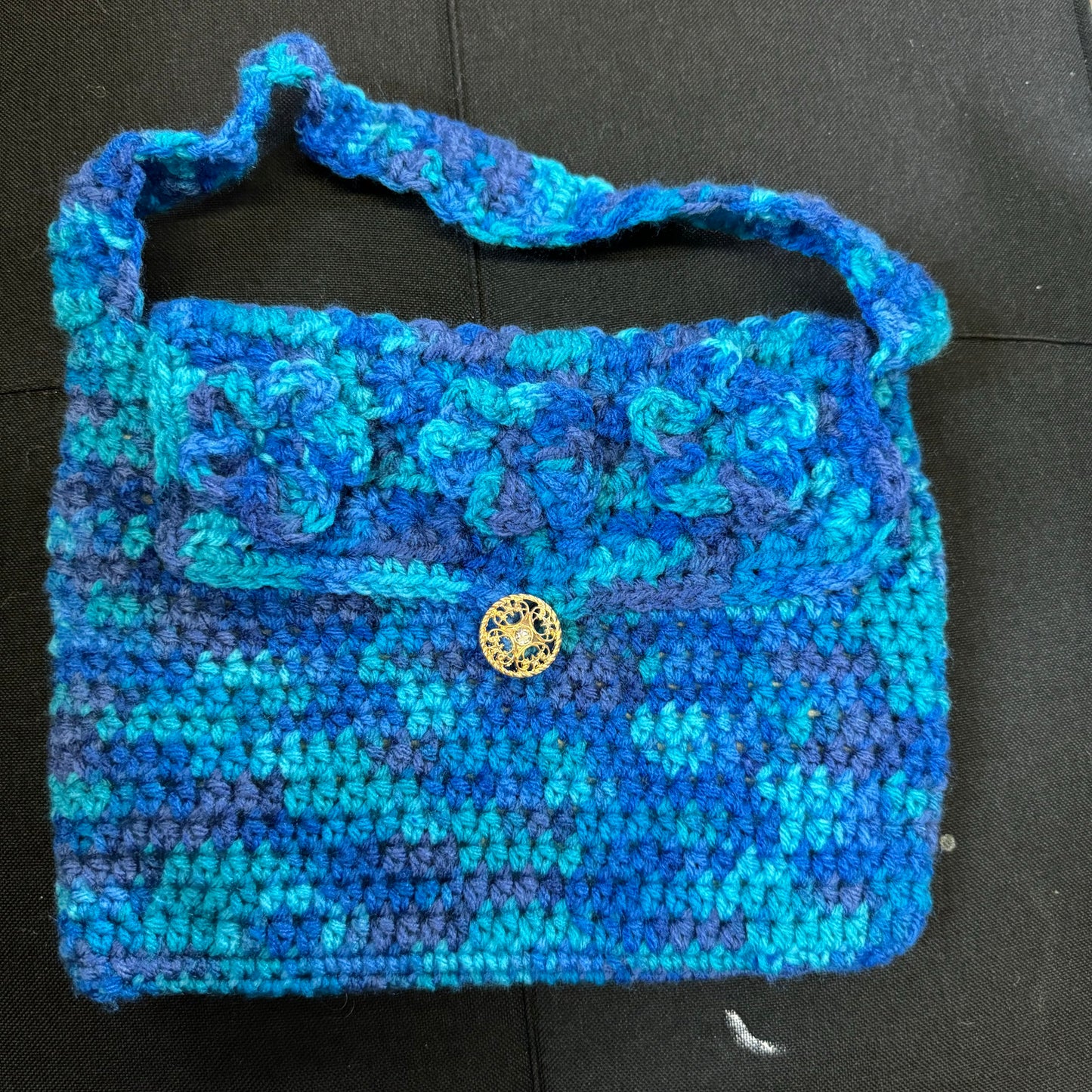 Grandmas Goodies Crocheted Clutch With Detachable Liner