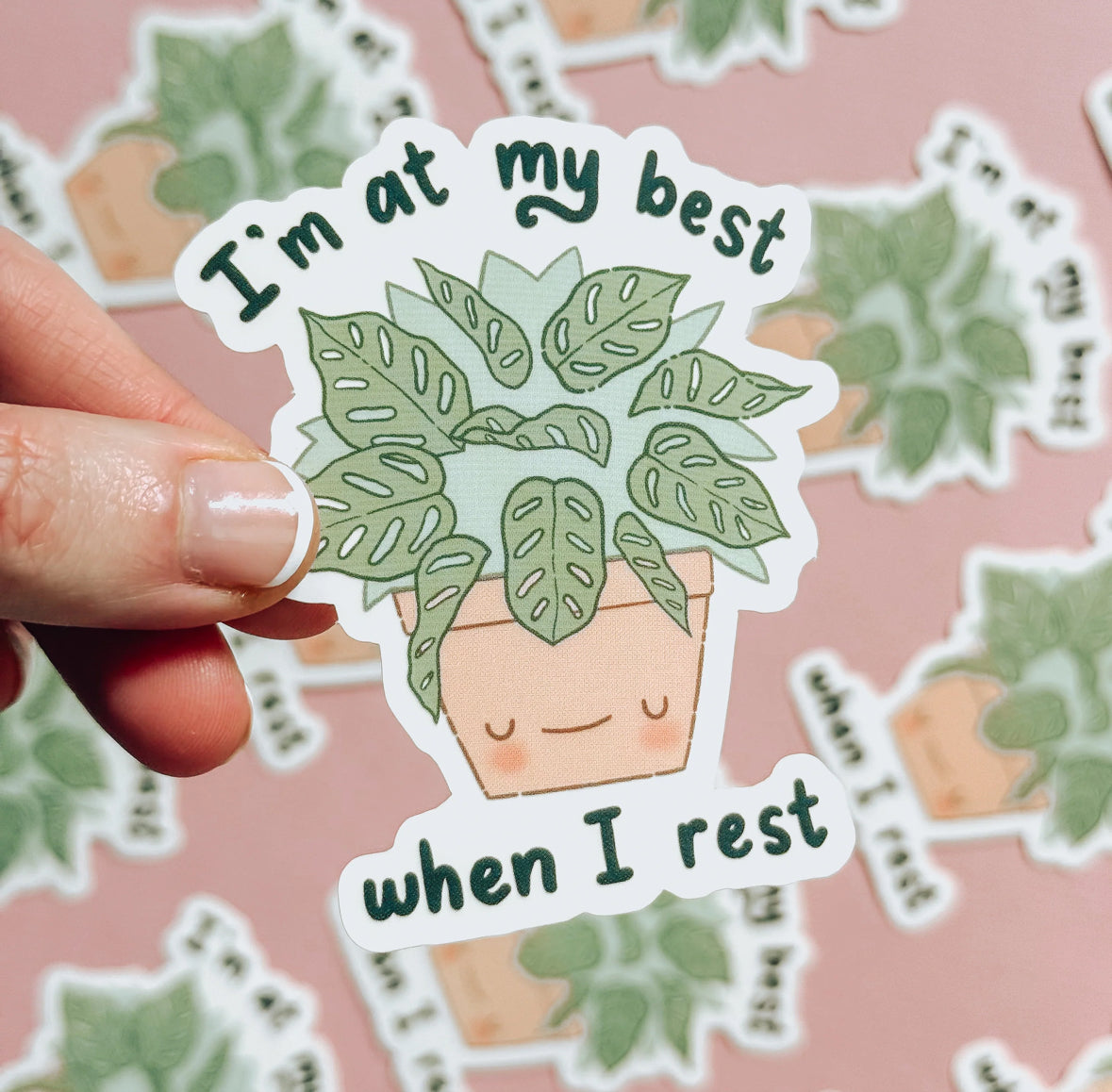 I’m at my Best when I Rest - Matte Vinyl Sticker