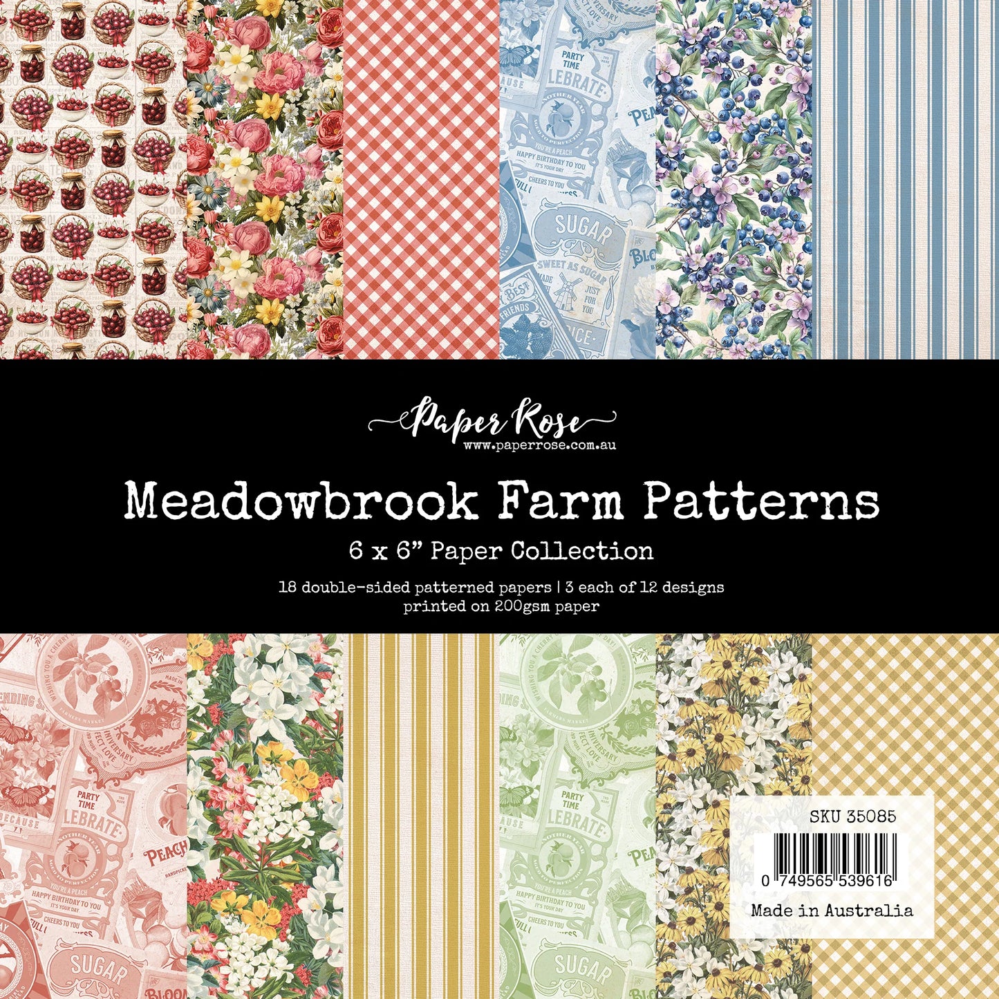 Meadowbrook Farm Patterns 6x6 Paper Collection