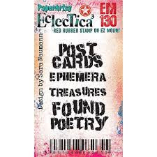 Paper Artsy Sara Naumann Eclectica3 Mini 130 Cling Stamp - EM130
