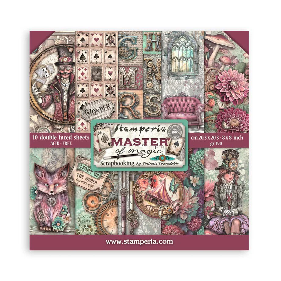 Stamperia Master Of Magic 8” X 8” Paper Pad
