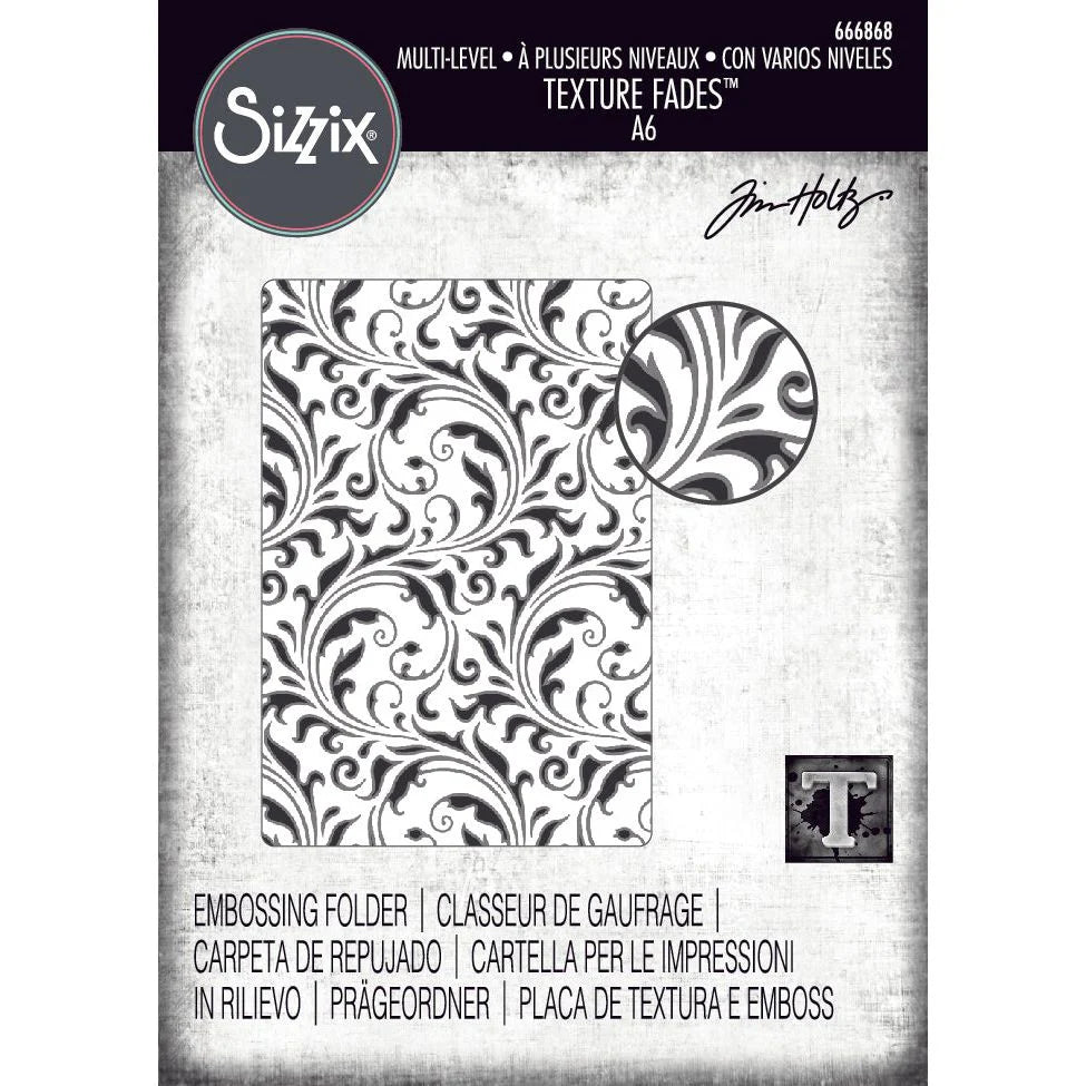 Tim Holtz |Sizzix Texture Fades Vault Flourish