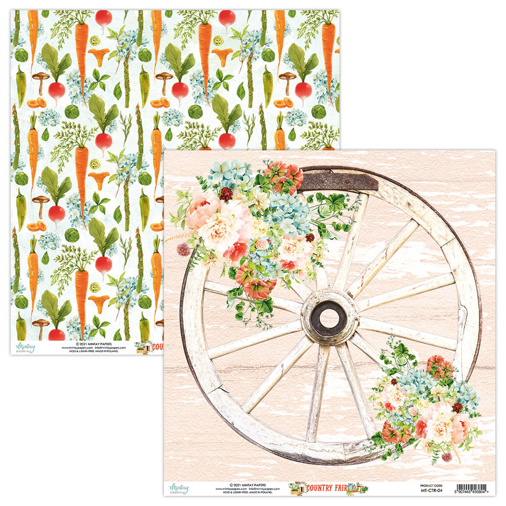 Mintay by Karola - Country Fair Collection - 12'x12' Cardstock - #4
