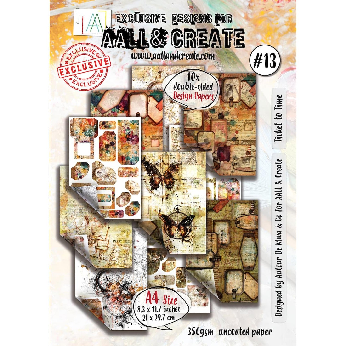 AALL & Create #13 - Double-Sided Design Papers - Ticket to Time