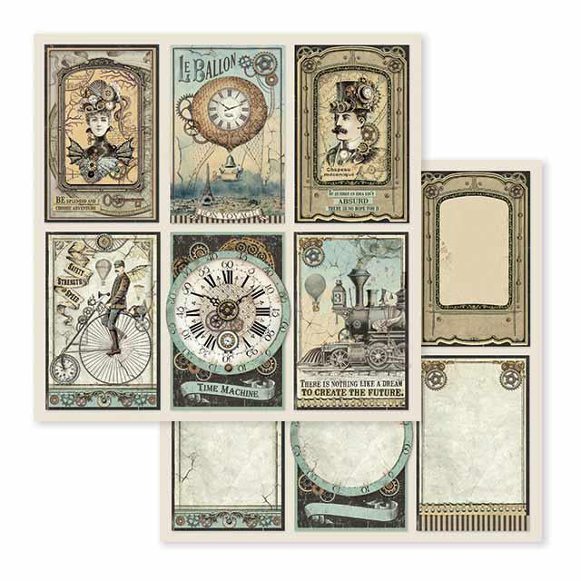 Stamperia - Voyages Fantastiques Collection - 8 x 8 Paper Pad