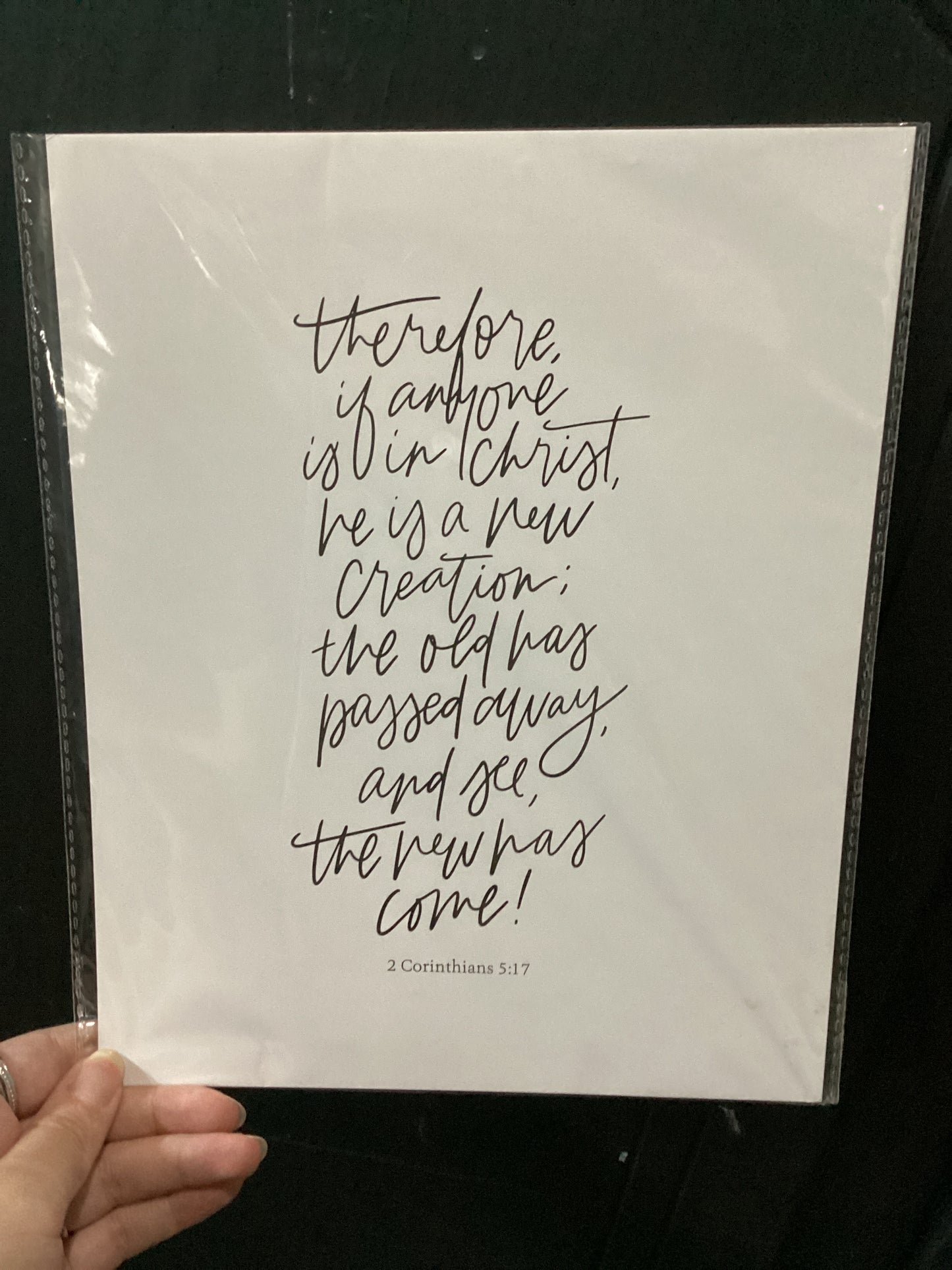 Therefore If Anyone Is In Christ
