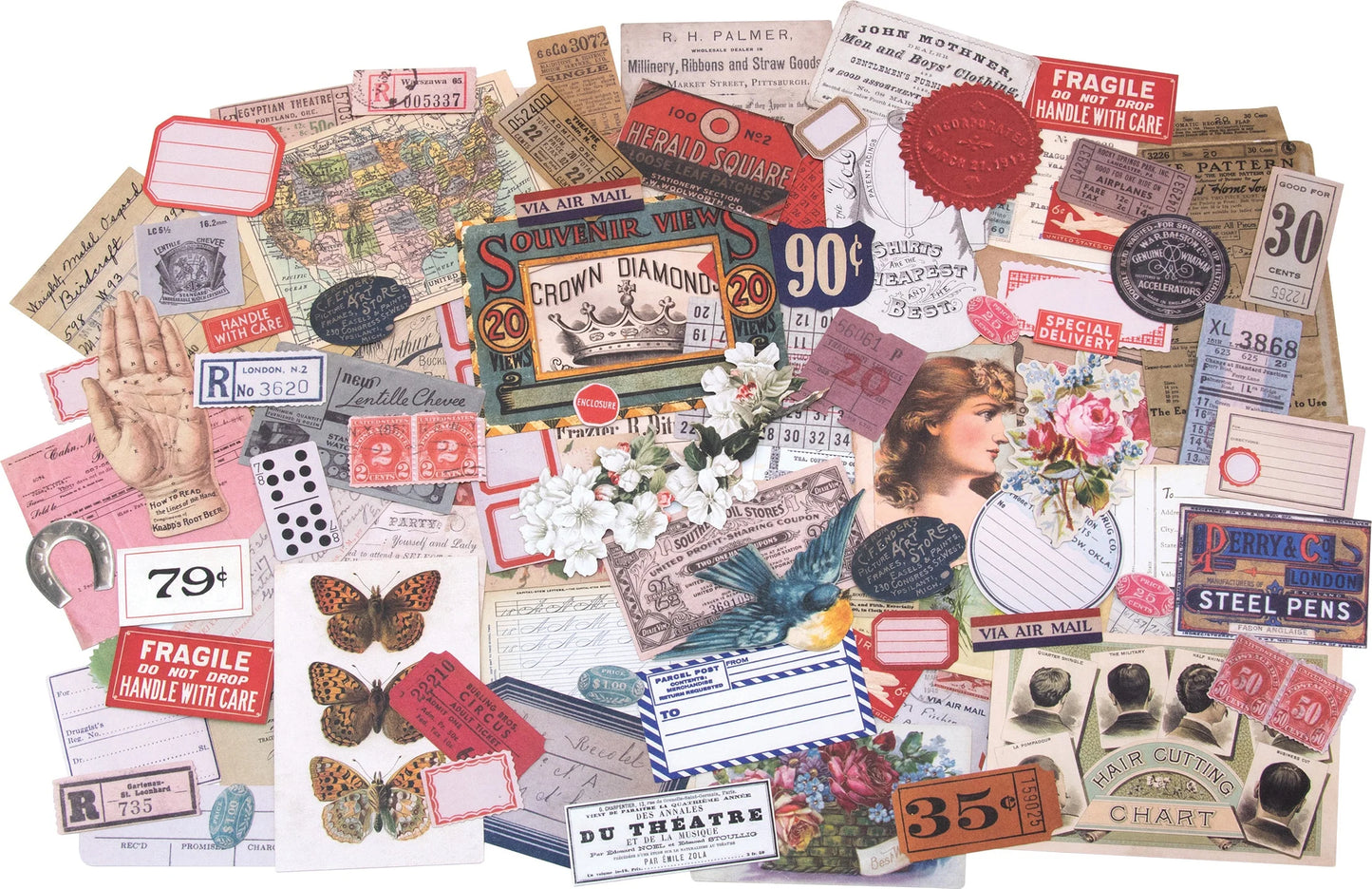 Tim Holtz Ephemera Pack - Keepsakes