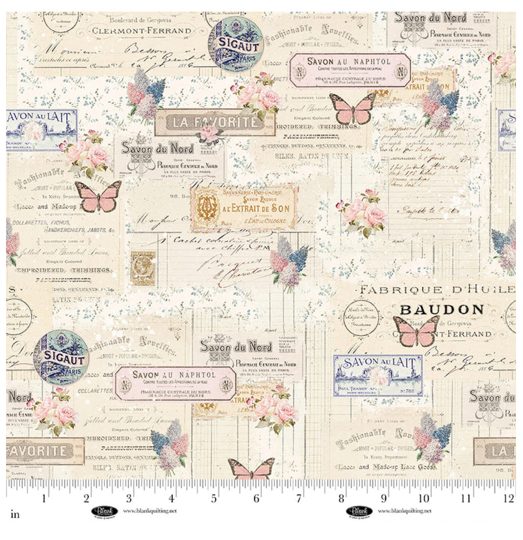 4289-41 Ecru • Parisian Snippets
Frank Garcia • Labels and Butterflies