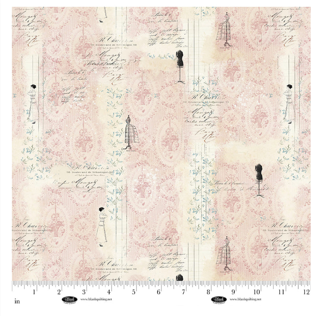 4294-22 Lt. Pink || Parisian Snippets • Frank Garcia • Mannequin and Stripe