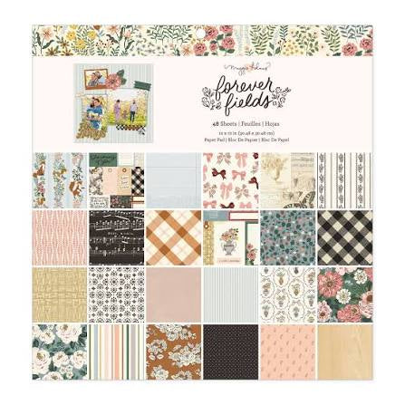 Maggie Holmes Forever Fields Single- Sided Paper Pad 12x12"-48 Sheets