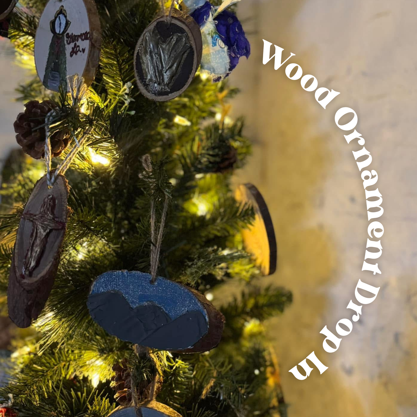 Wood Ornament Drop In