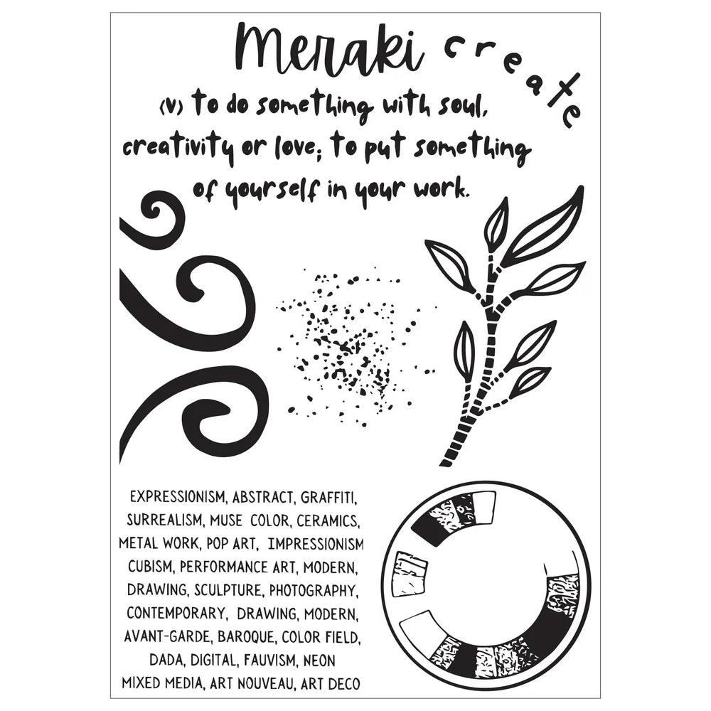 Sizzix Studio Stamps Set 7PK / 3PK Stencils - Create By Cat Kerr